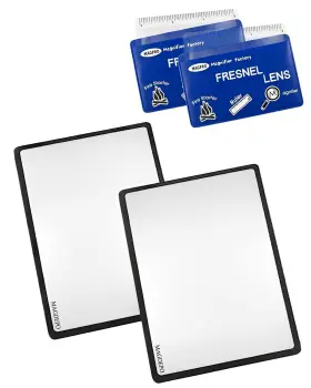 M Magdepo 426909651366 Magnifying Sheet 2 Pack 3x Pvc Page Magnifier B6 Size With Card Siz