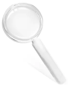 M Magdepo 426909651458 3x Handheld Magnifier 2-in-1 Clear Acrylic Magnifying Glass Lightweig