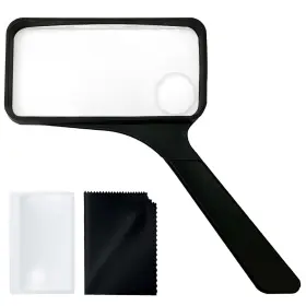 M Magdepo 426909651632 3x/5x Rectangular Large Handheld Magnifying Glass Bifocal Magnifier A