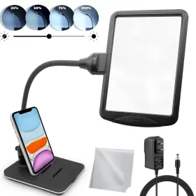 M Magdepo 426909652035 4x Gooseneck Magnifying Lamp Lighting With 28 Smd Leds Table Desktop Stand