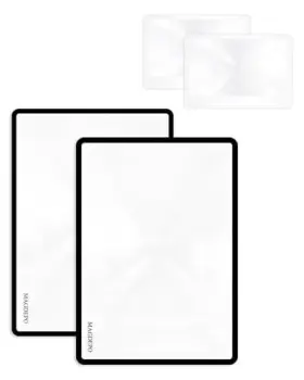 M Magdepo 755874945345 Page Magnifying Sheet 3x Lightweight Flat Optical Plastic Fresnel Len