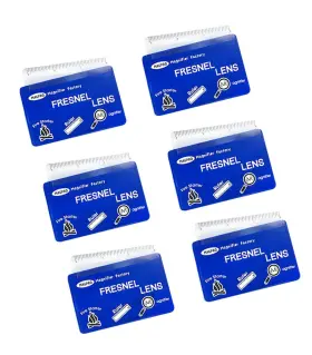 853b-blue M Magdepo 6 Pack Credit Card Size Magnifier Ruler Fire Starter Magnifying Glass