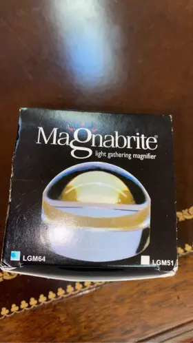 Lgm64 Magnabrite 2.5 Inch Light Gathering Magnifier With Case And Box