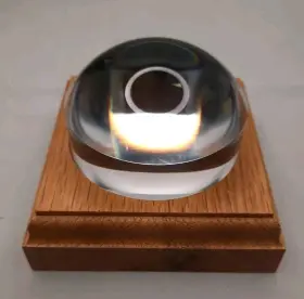 Lgm64wb Magnabrite 4x Light Gathering Dome Magnifier 64mm 2.5 Inch Wood Base Model