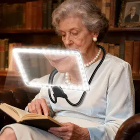 Magnibulls 445047088094 5x Neck Magnifying Glass With Light Magnifier Hands Free Full Book