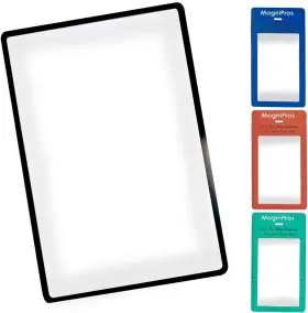 Magnipros 445043356371 Premium 3x 300% Page Magnifying Lens With 3 Bonus Bookmark Magnifier