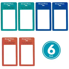 Magnipros 850052380106 3x Magnifying Bookmark Fresnel Lens Magnifier Clear Reading For Books Ma