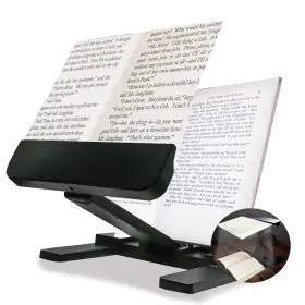 Magnipros 860008835833 3x Full Page Led Magnifier With Stand - Foldable Portable Design F