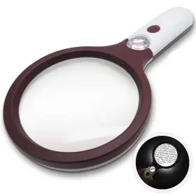 Mp70108-fba Magnipros Extra Large 4x Magnifying Glass With 3 Ultra Bright Led Lights And 25x Zoom Len