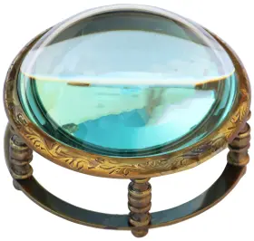 Mai 038091861036 Antique Desk Magnifying Glass Desktop Vintage Style Engraved Magnifier Read Inch