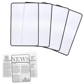 Tur687879 Maituifos 4 Pcs Page Magnifying Sheet-3x Lightweight Flat Optical Plastic Fresnel Lens