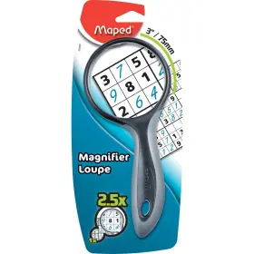 Maped Helix Usa 154143935495 Ergologic Large 2.5x Magnifying Glass 3 Inch Assorted Colors