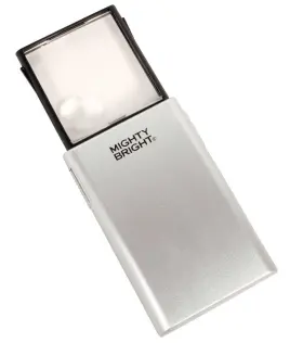 86012 Mighty Bright 885812526166 Lighted Pop-up Magnifier Silver