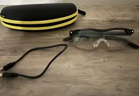 Mighty Sight 080313029653 Glasses 1.6 Magnifying With Light Charger And Case
