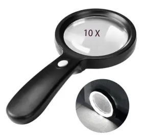 Mixuan 738063290730 Magnifying Glass With Light 10x Handheld Large 12 Led