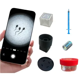 Hcy-jzjz-01 Mochtero Screen Magnifier For Sperm Analysis At Home Kit With Led Light Glass Slides