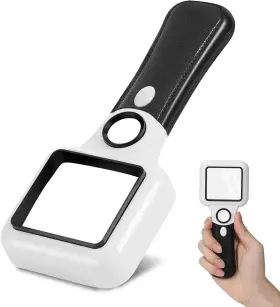 Moko 840401468555 Magnifying Glass With Light 45x 10x Handheld 4 Brigh