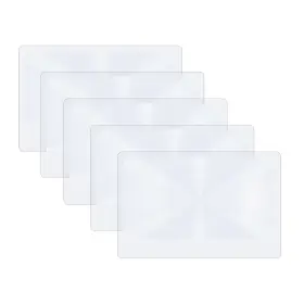 Molain 723638928101 3x Pocket Magnifier- 5pcs Portable Fresnel Lens Credit Card Magnifier Wallet