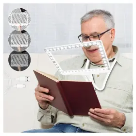 Moz011f0109cdfxxgfdj-b Molebe 5x Hands Free Magnifying Glass With Light And Stand 43 Ultra-bright Leds Pag