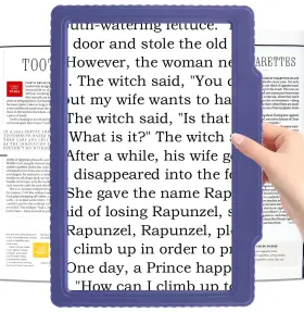 Mz007f0515fxfdjwdb Molebe 5x Large Page Magnifying Glass For Reading Blue