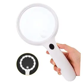 Nazano 730635767343 Large Magnifying Glass With Light High Brightness Magnifier Bright White