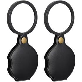 Neyauo 5241kevd1503 2 Pcs 20x Pocket Magnifying Glass Rotating Folding Portable