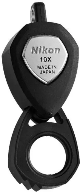 6947 Nikon 10x Jewelry Triplet Loupe Jeweler Pocket Round Magnifier