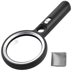 Ntrjtrss 755205397232 30x Magnifying Glass With Light 30led Magnifier 4.3in Handheld L
