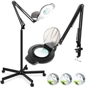 5l-jl-ldd Nueyio 10x Magnifying Glass With Light And Stand 2200 Lumens Dimmable Fl