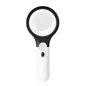 N101 Nwz Handheld Magnifying Glass With 2 Led Lights 3x 45x For