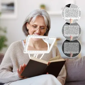 B0d661fr19 Nzqxjxz 5x Hands Free Magnifying Glass With Light And Stand 43 Ultra-bright L