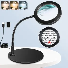 Nzv19b0530fdj03 Nzqxjxz 30x10x Magnifying Glass With Light And Stand Lighted Magnifier 7