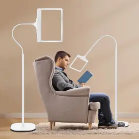 Nzv46041022ldcdw01 Nzqxjxz 5x Rechargeable Floor Magnifying Glass With Light And Stand43 Led Flexible Ha