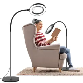 Nzv461204ldfdjh1 Nzqxjxz 10x 30x Floor Magnifying Glass With Light And Stand 72 Led
