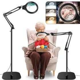 Nzv46240422ldfdj03 Nzqxjxz 30x 10x Large Floor Magnifying Glass With Light And Stand 36 Led Adju