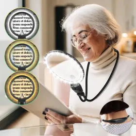 Nzv46240428gbfdj1 Nzqxjxz 10x 30x Hands Free Magnifying Glass For Reading With Light