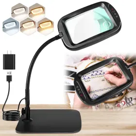 Nzqxjxz Nzv55h0324fdj43 10x 30x 7 Inch Extra Large Magnifying Glass With Light And Stand 5 Color Mod
