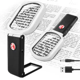 Nzv55h0403scfdj Nzqxjxz 10x 45x Magnifying Glass With Light And Stand Folding Handheld Reading Magni