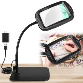 Nzv55h0521fdj42 Nzqxjxz 10x 30x Extra Large Magnifying Glass With Light And Stand 5 Color Modes Magn