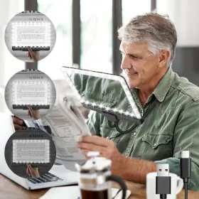 Nzv55h0817fdj40 Nzqxjxz Rechargeable Hands Free Magnifying Glass With Light And Stand 43 Bri