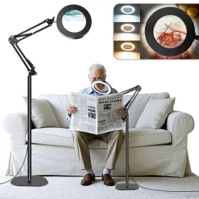Nzv60h250808ldfdj Nzqxjxz 10x 30x Floor Magnifying Glass With Light And Stand 72 Led Large Magni