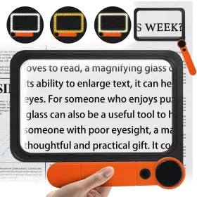 V19h0810fdj08 Nzqxjxz 8.1ftftx5.3ft Large 6x Magnifying Glass For Reading Full Book Page Magni