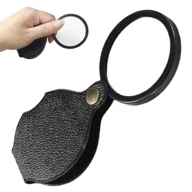Oahtzy Bca1 20x Pocket Magnifier Portable Magnifying Glass Rotating Folding Hd M