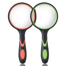 Ocim 713095799567 2 Pack 75mm 10x Magnifying Glass Kids Glassmagnifier With Non