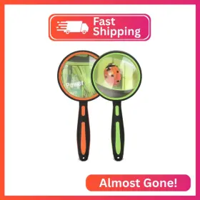 77390b Ocim 2 Pack Magnifying Glass 75mm 10x Handheld Shatterproof Magnifier Lens With