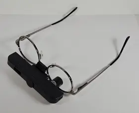 49-18-135 Ocutech Ves 4x-k U Manual Focus Telescope Low Vision Glasses Metal 135 Frame