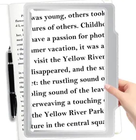 Olebe 726084379756 5x Magnifying Glass For Reading Large Magnifier Provide Full Page Viewing Area