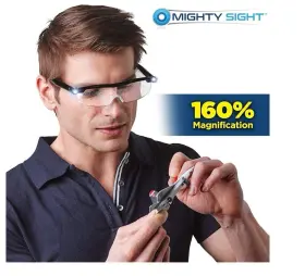 Ontel Mighty Sight 313018842822 New Led Magnifying Eyewear Black