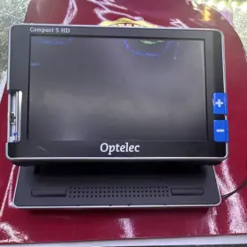Optelec Asm-1706-0306e Compact 5 Hd Portable Backlit Video Magnifier Black Gray