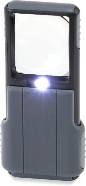 Po-55 Optical Inc 445013881858 Minibrite Led Lighted Slide-out Aspheric Magnifier With Protective Sleeve